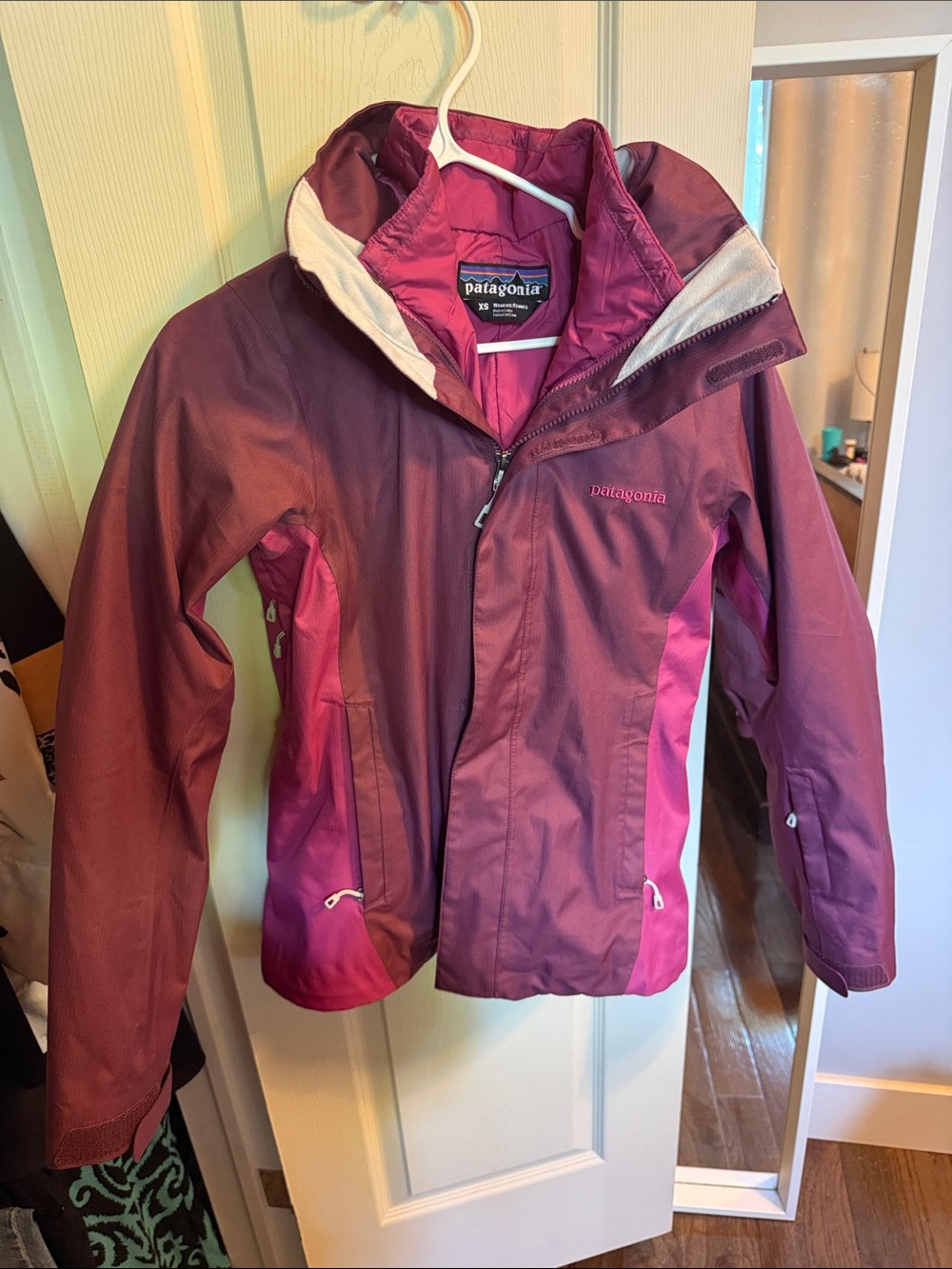 Patagonia Women’s Two-Tone Plum and Magenta 3 in 1 Jacket